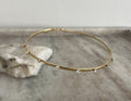 CHOKER DORADO  PIEDRAS CRISTAL
