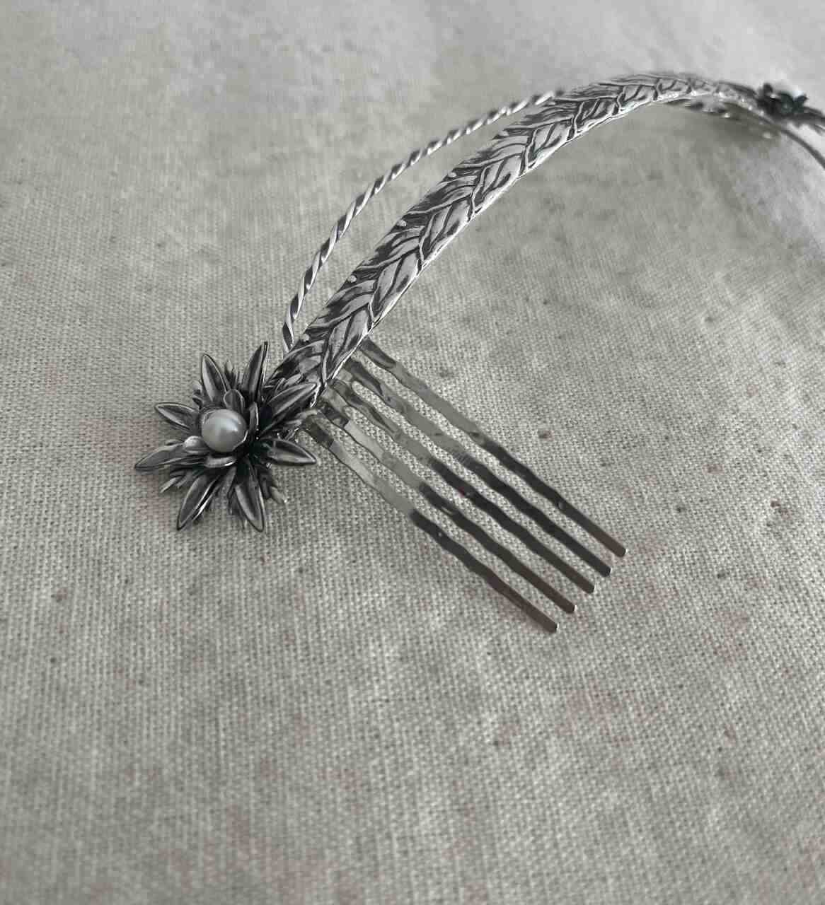 TIARA LABRE PLATA VIEJA
