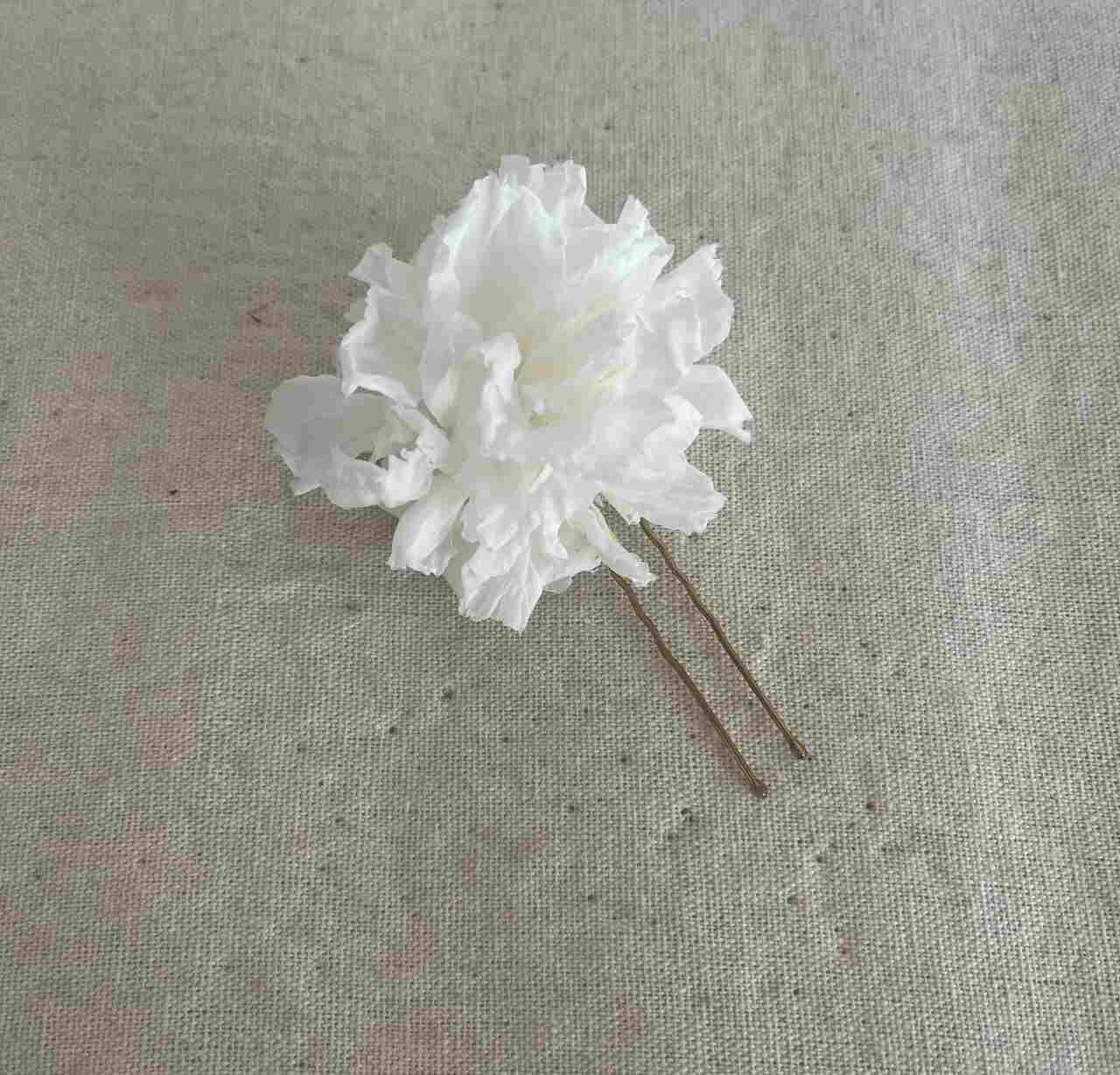 HORQUILLA CLAVEL BLANCO PRESERVADO