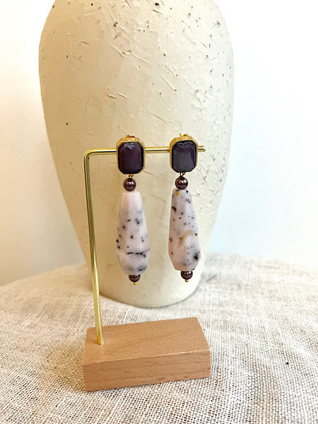 PENDIENTES MARMOLADOS