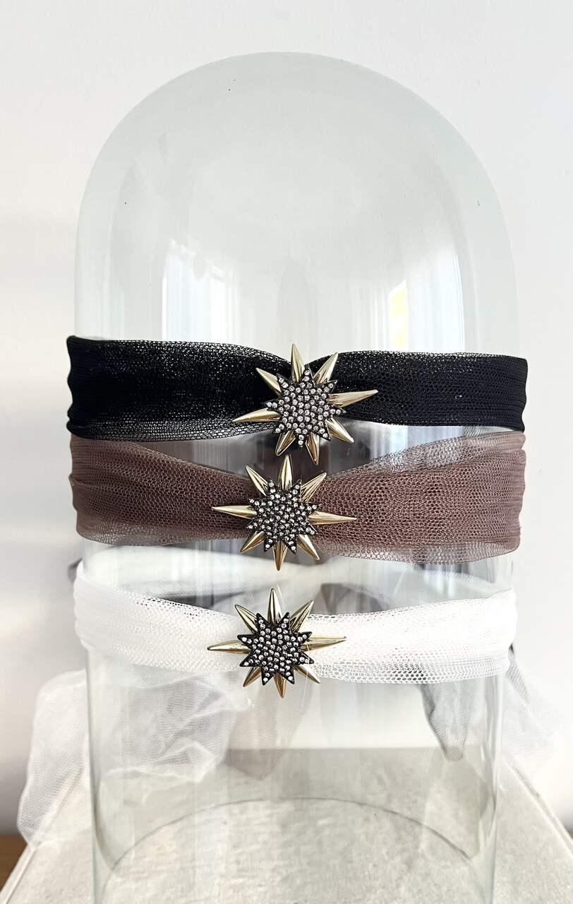 CHOKER TUL NOVA NOIR