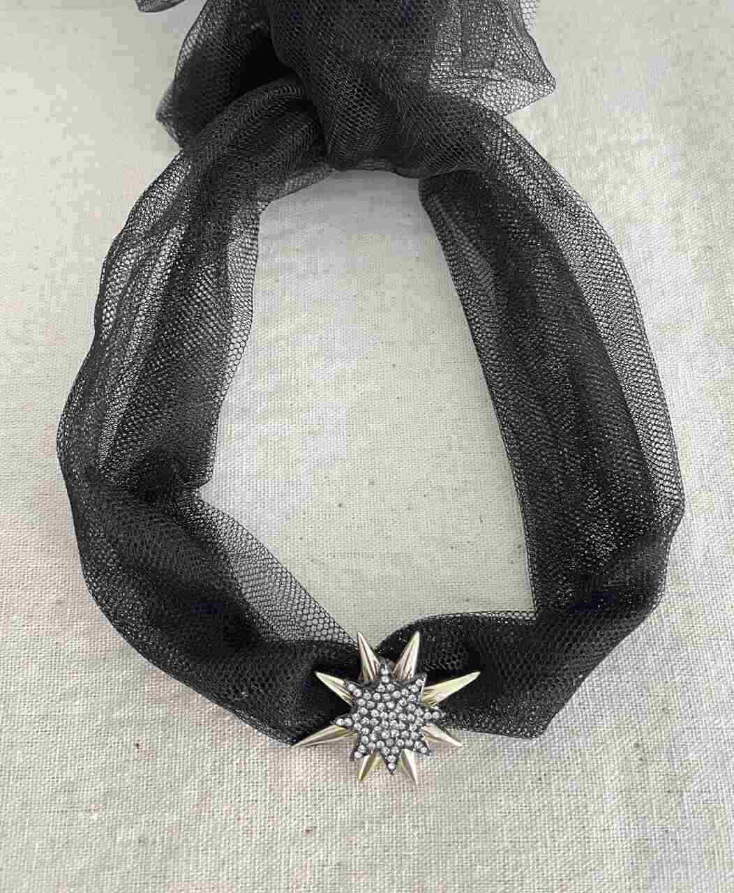 CHOKER TUL NOVA NOIR