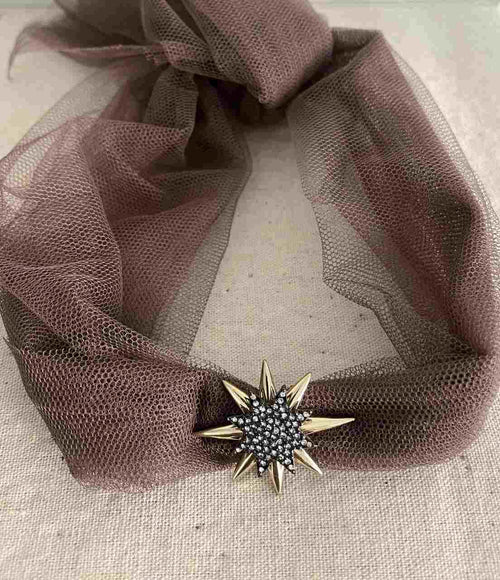 CHOKER TUL NOVA NOIR