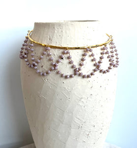 CHOKER CADENA LILA
