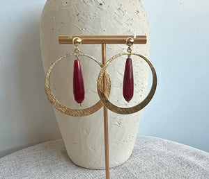 PENDIENTES ARO Y LAGRIMA