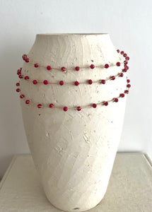 CHOKER HILOS DORADOS CEREZA