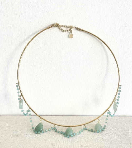 CHOKER VERDE AGUA