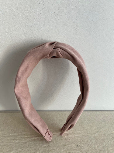 DIADEMA LINO ROSA EMPOLVADO