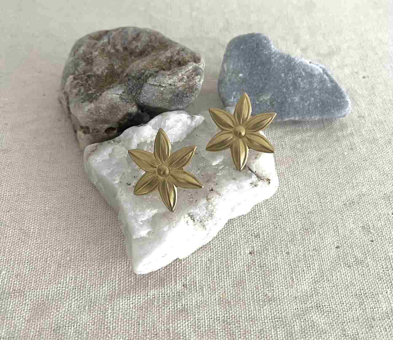 PENDIENTES MARGARITA LATON