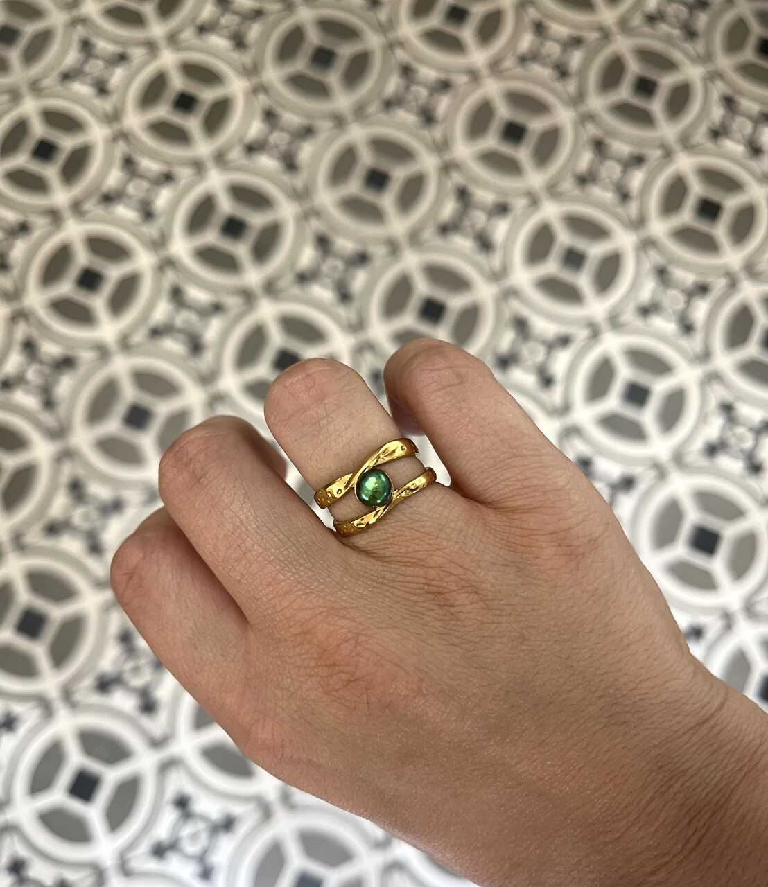 ANILLO PIEDRA CORAL