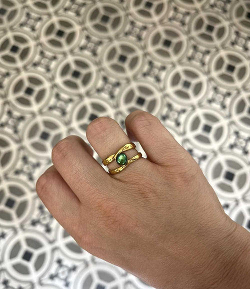 ANILLO PIEDRA CORAL