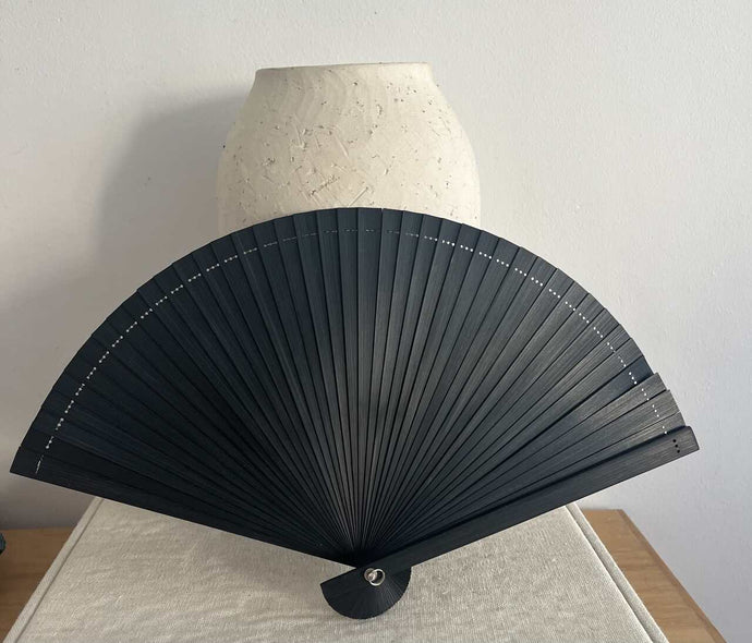 ABANICO BAMBU NEGRO