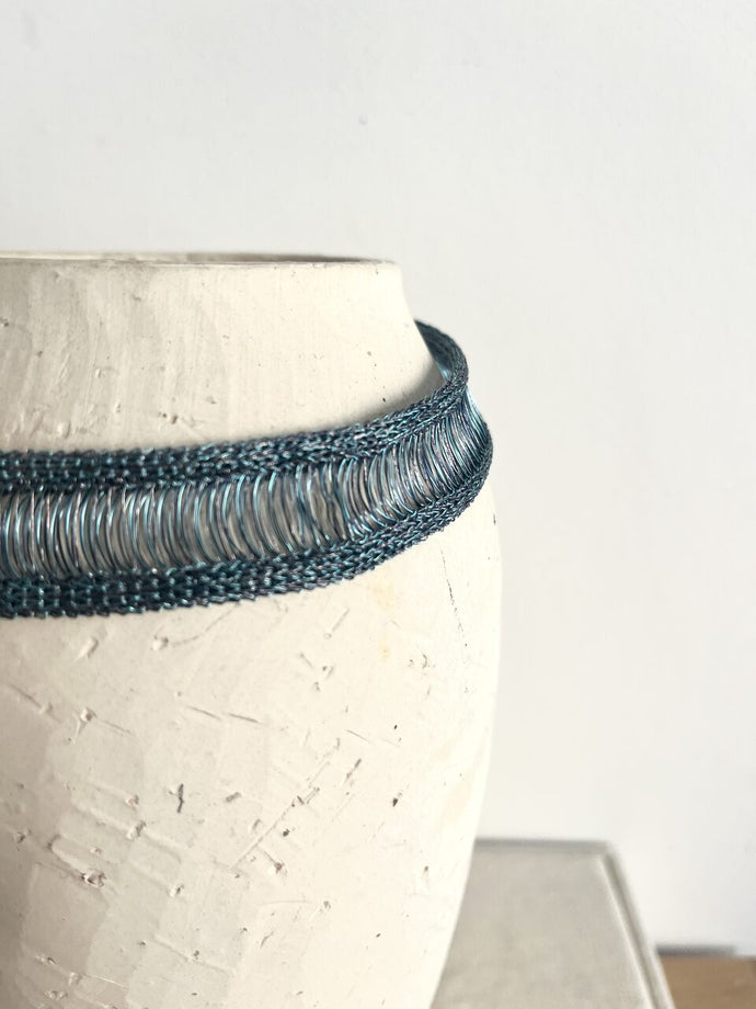 CHOKER HILOS TEAL