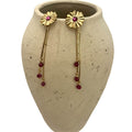 PENDIENTES CRISTAL BUGANVILLA