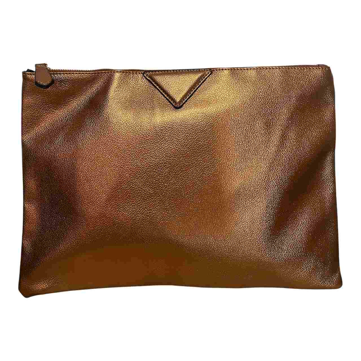 CARTERA BRONCE METALIZADA