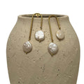 PENDIENTES PERLA PLANA
