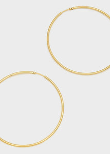 PENDIENTES DE ARO GRANDE DORADOS