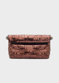 BOLSO BRILLANTE CON LENTEJUELAS BURDEOS