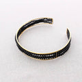 CHOKER ACERO PIEDRAS NEGRAS