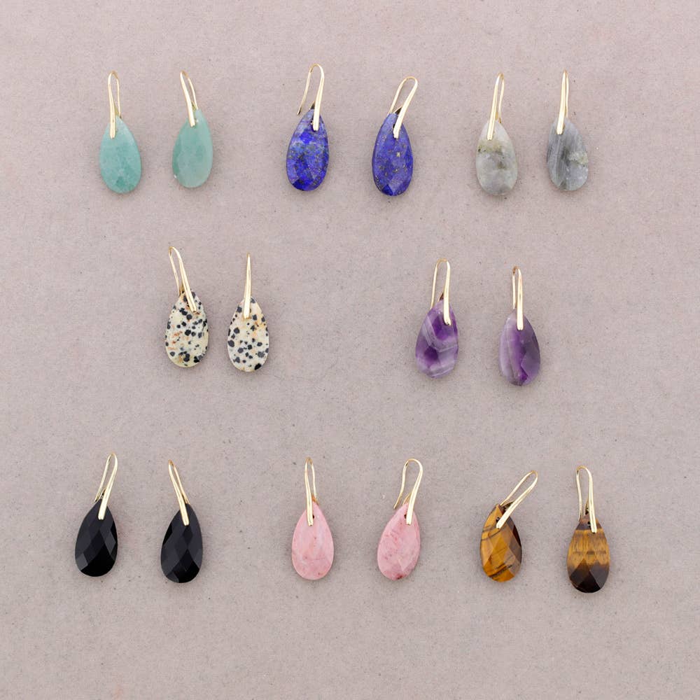PENDIENTES GOTA PIEDRA