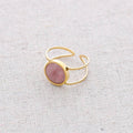 ANILLO ACERO PIEDRA