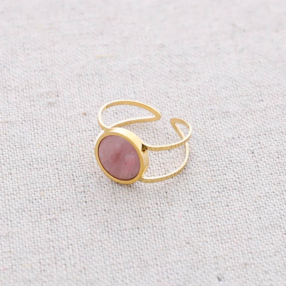 ANILLO ACERO PIEDRA