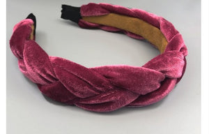 DIADEMA TRENZADA TERCIOPELO