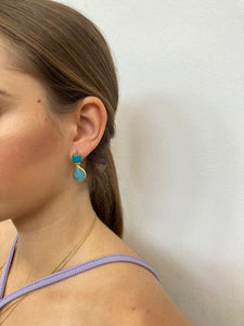 PENDIENTES TURQUESAS