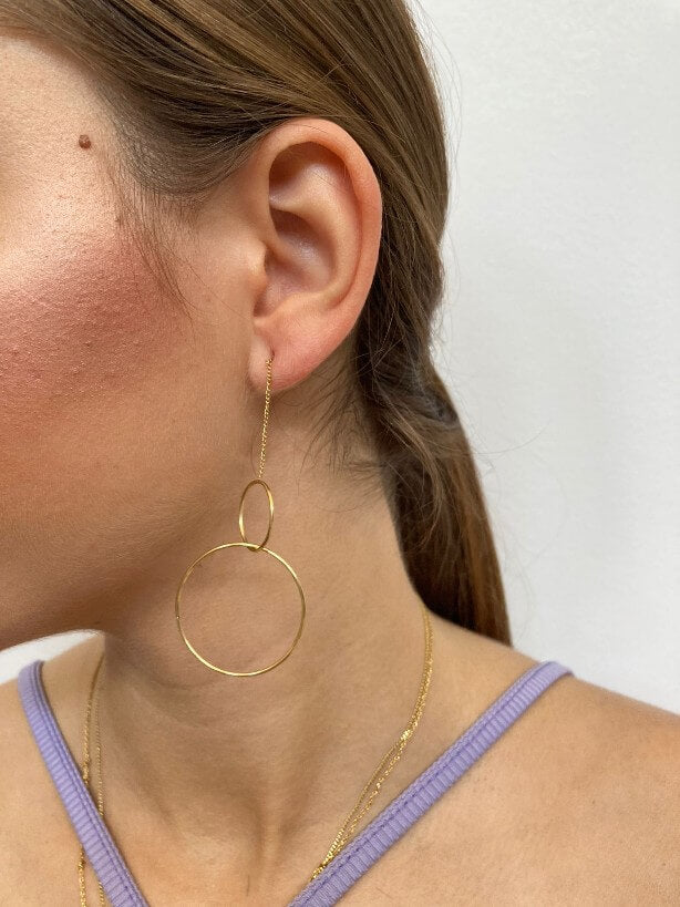 PENDIENTES DOBLE ARO