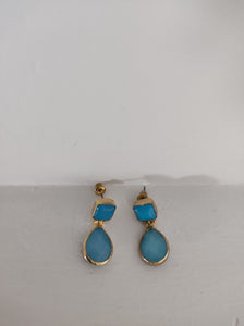 PENDIENTES TURQUESAS