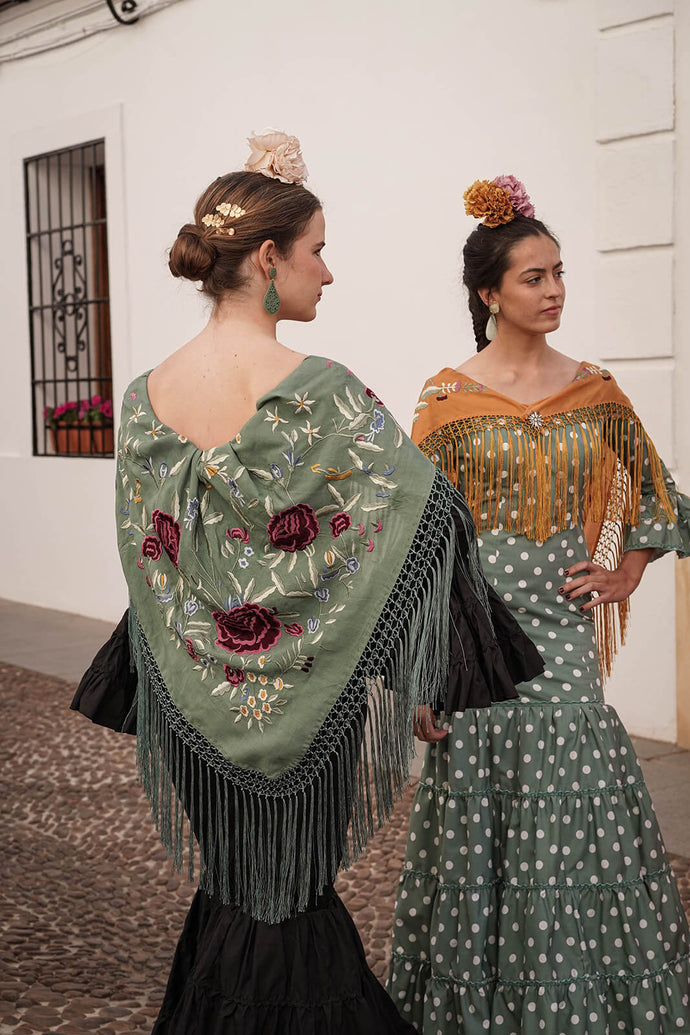 MANTON CARLA VERDE VIEJO