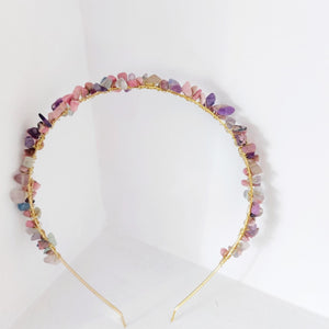 DIADEMA DE PIEDRAS NATURALES