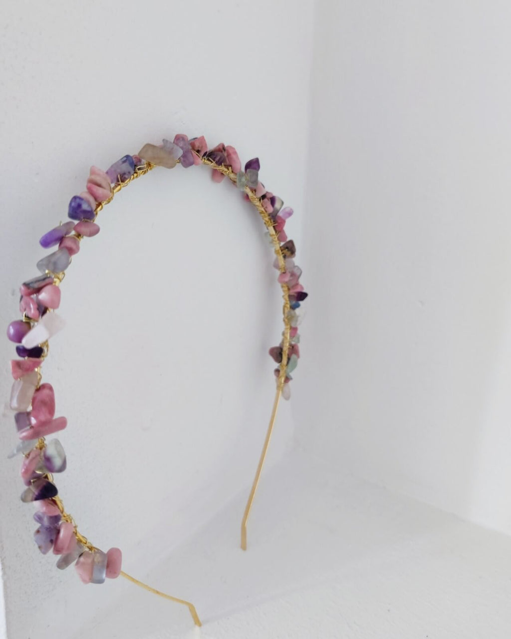 DIADEMA DE PIEDRAS NATURALES