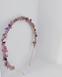 DIADEMA DE PIEDRAS NATURALES