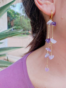 PENDIENTES AMATISTA