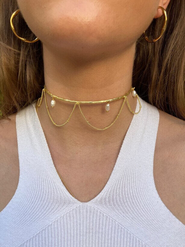 CHOKER PERLAS