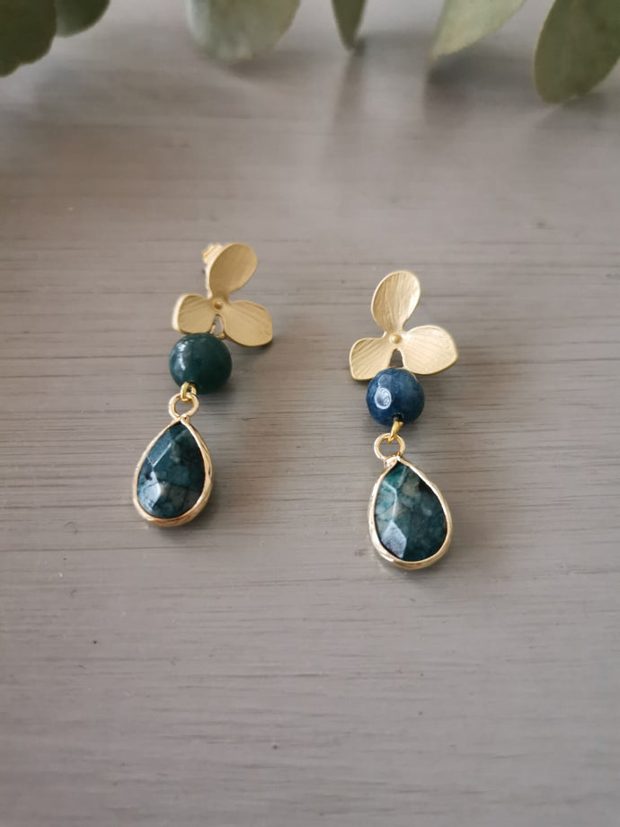 PENDIENTES TEAL