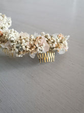 Cargar imagen en el visor de la galería, MEDIA CORONA DE PANICULATA Y HORTENSIAS
