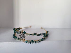 DOBLE DIADEMA ESMERALDA