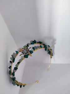 DOBLE DIADEMA ESMERALDA
