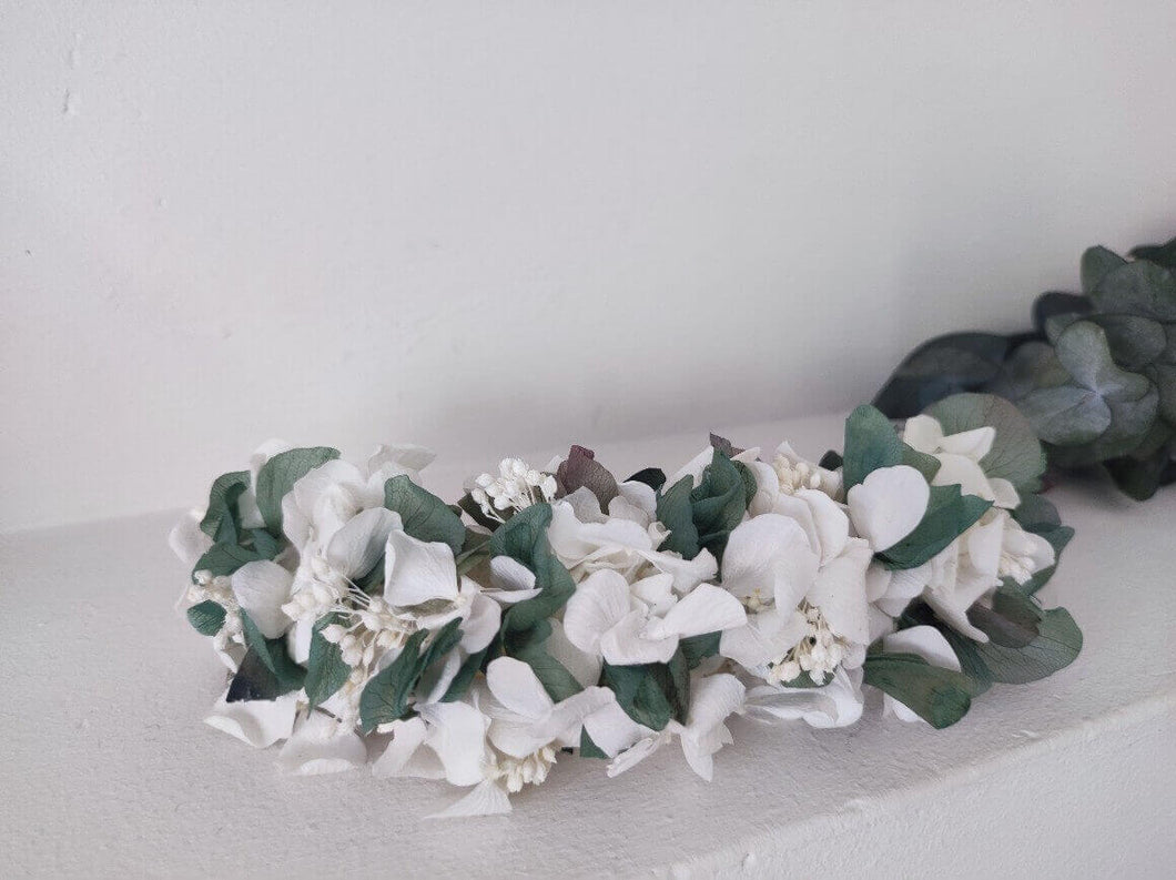 TOCADO DE HORTENSIAS PRESERVADAS