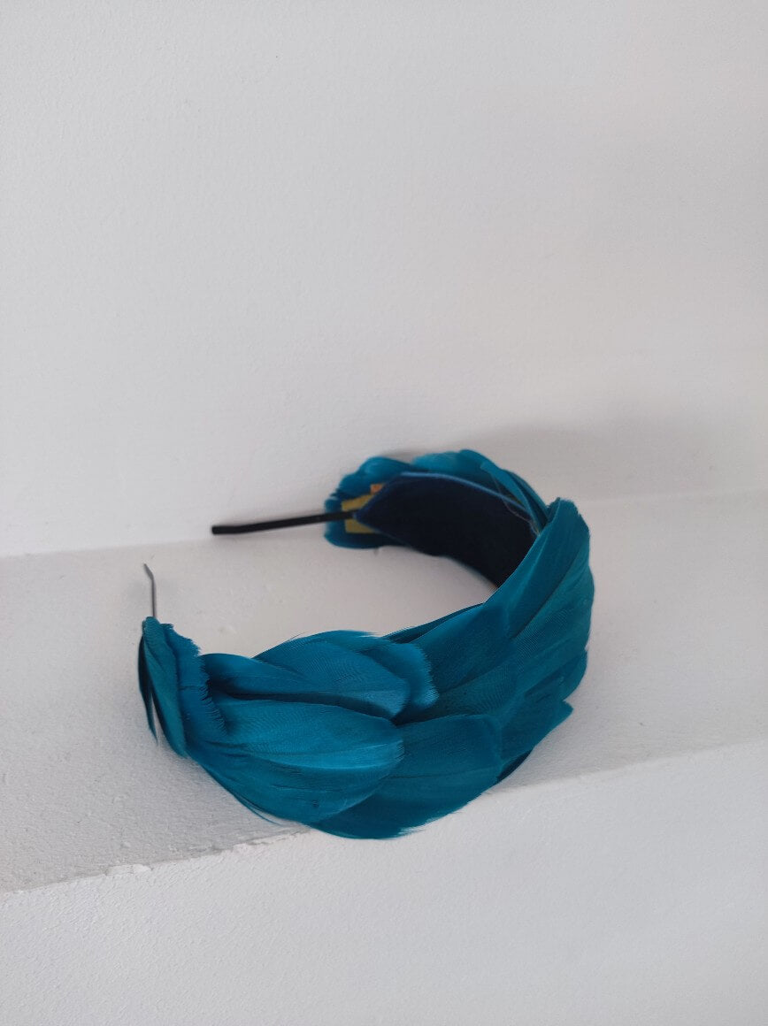 DIADEMA DE PLUMAS PATO