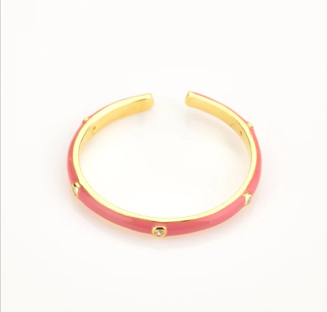 ANILLO AJUSTABLE ESMALTADO
