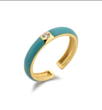 ANILLO AJUSTABLE ESMALTADO